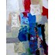 ציור אמנות אבסטרקט של האומן משה ליידר-קולאז',צבע זכוכית ,אקרילית מידה 90/130 ס''מ על בד קנווס משלוח חינם