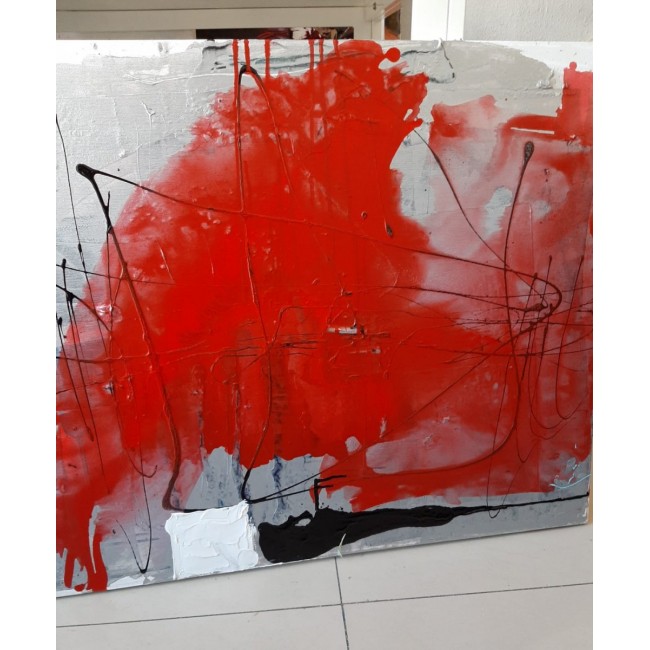 Абстрактная художественная живопись художника Моше Лейдера-Коллажа, стеклянная краска, акриловый размер 60/80 см на холсте могут быть бесплатной доставкой
