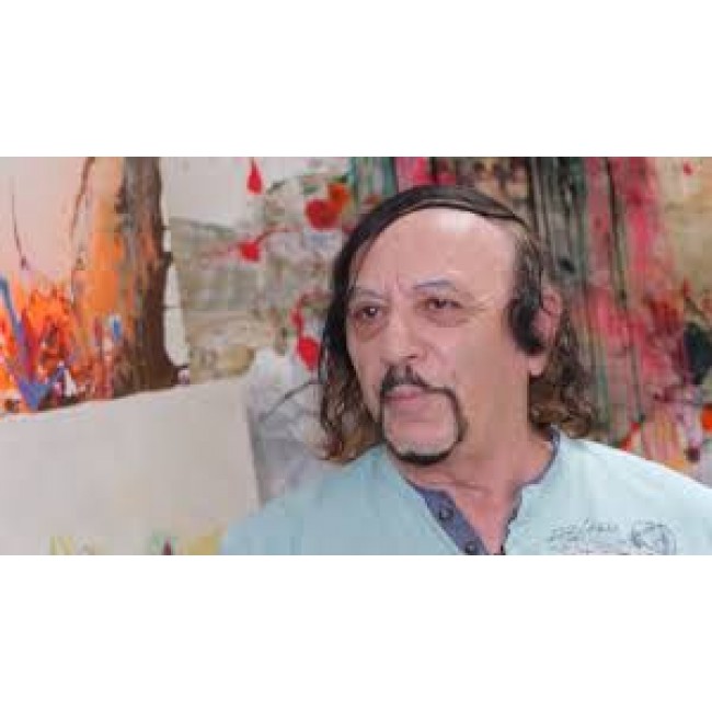 Абстрактную художественную живопись художника Моше Лейдера-Коллажа, стеклянную краску, акриловый размер 90/130 см на холсте можно купить бесплатно