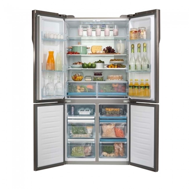 Haier HRF HRF 6200FSS 4-door bottom freezer refrigerator 611L net - stainless steel finish warranty by the Registrar importer