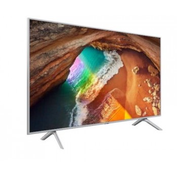 מסך טלויזיה 100 אחוז  צבעים QLED Samsung UHD 55 SMART מסגרת כסופה   מסך טלויזיה 100 אחוז  צבעים QLED Samsung UHD 55 SMART מסגרת כסופה