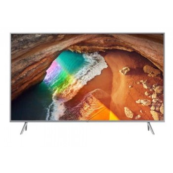 מסך טלויזיה 100 אחוז  צבעים QLED Samsung UHD 55 SMART מסגרת כסופה   מסך טלויזיה 100 אחוז  צבעים QLED Samsung UHD 55 SMART מסגרת כסופה