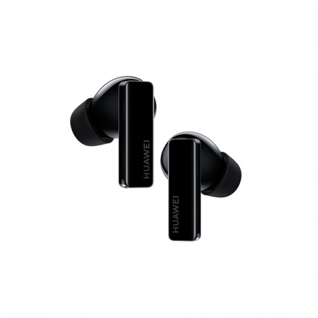 אוזניות אלחוטיות Huawei FreeBuds Pro Bluetooth עם מיקרופון בצבע כסוף/שחור הכוללות כיסוי טעינה משלוח חינם