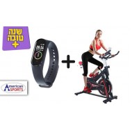 American Sports Spinning Bikes with Time, Speed, Distance and Calories Including Gift Watch Heart Rate And Free Shipping