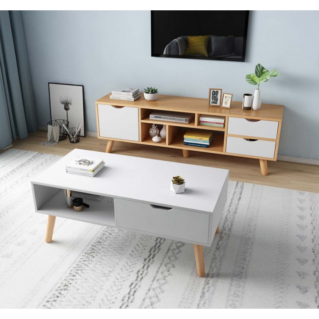 שולחן לסלון בעיצוב נורדי דגם STANFORD משלוח חינם