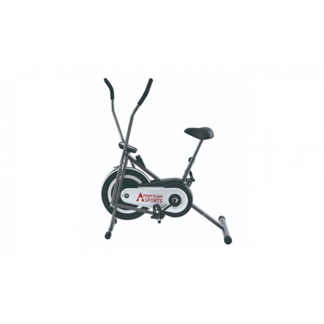 2108YQ fitness bike with LCD screen showing speed data, time, distance, heart rate, and free shipping calories