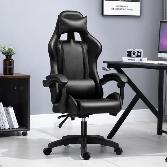 High-back gaming chair with two support cushions Model PRO4