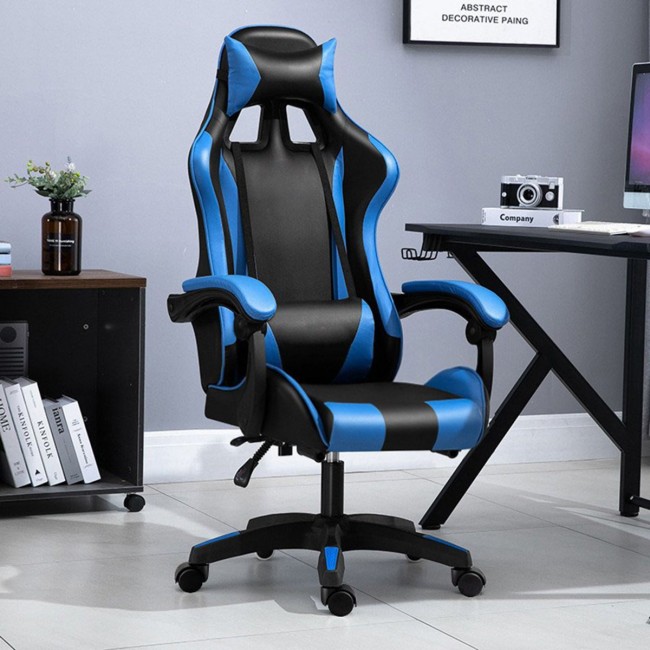 High-back gaming chair with two support cushions Model PRO4