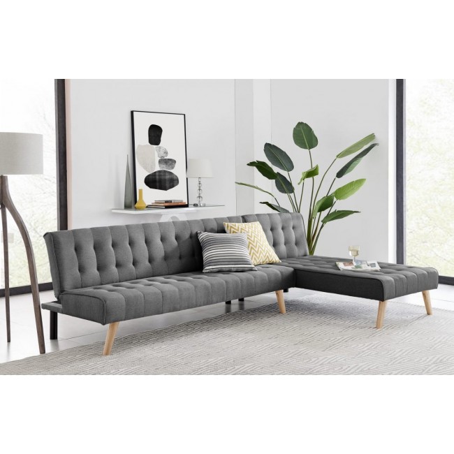 Classic designed corner sofa that opens to chais free shipping bed
