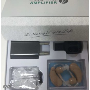 מגביר שמיעה עוצמתי נטען USB-כפול לשני האוזניים משלוח חינם