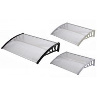 سقف المطر والتظليل مع التسقيف polycrobent حليبي وتركيب الذاتي الأسلحة البولي بروبلين على الأبواب والنوافذ، في مجموعة متنوعة من الألوان والأحجام للاختيار من بينها الشحن المجاني