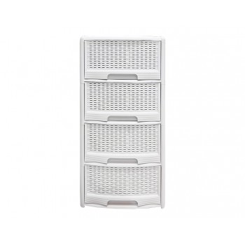 Enterprise/Megiron is designed in a rattan style with 4 drawers, extremely stable and rigid, in a variety of colors to choose from free shipping