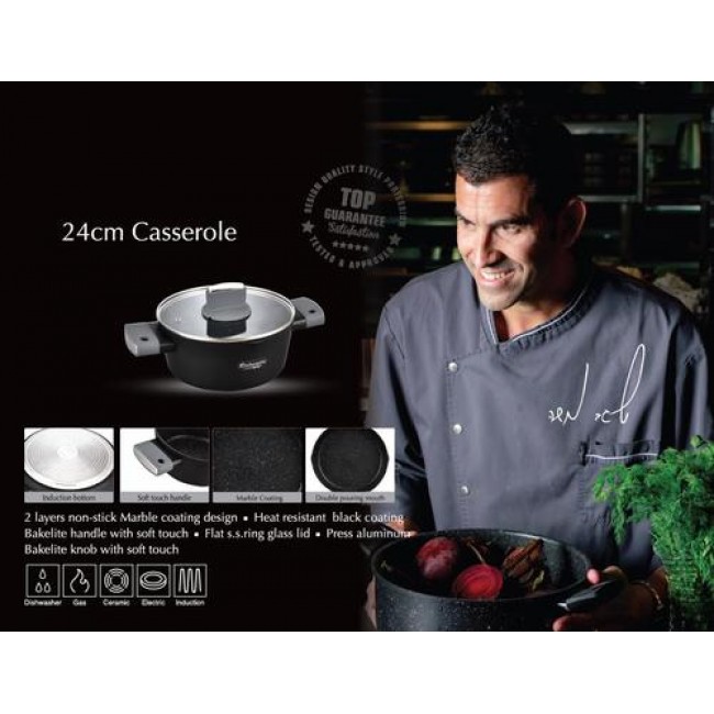 4 liter 24/11 cm cooking pot from chef Segev Moshe's Milan series La Kitchenette