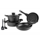 9-piece pack 2 pots with lid including 3 therwood pan and ladle from Chef Segev Moshe's VERONA series