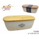Storage Box Covers Bamboo Cream 34/22/12 cm Free Shipping