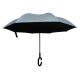 A pair of smart umbrellas that open upside down - strong wind-resistant double stitching with a stainless aluminum mechanism