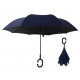 A pair of smart umbrellas that open upside down - strong wind-resistant double stitching with a stainless aluminum mechanism