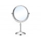 Desktop mirror for makeup, shaving, and grooming 8 in chrome increases 3 times more B-Fresh free shipping
