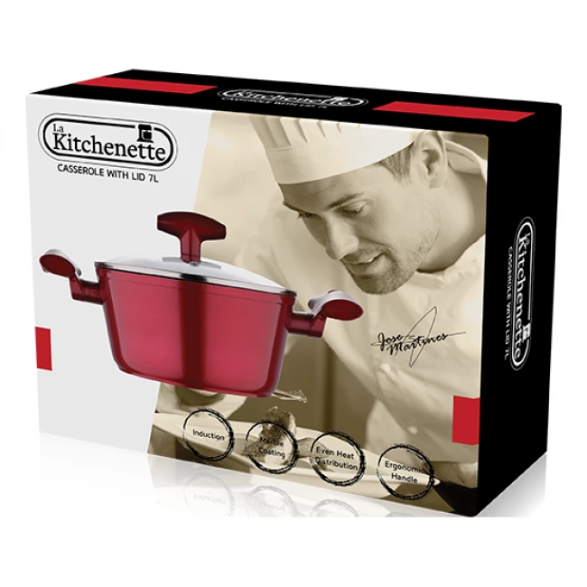 28 سم وعاء أحمر BLAZE La Kitchenette الشحن مجانا 28 سم وعاء أحمر BLAZE La Kitchenette الشحن مجانا