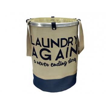 קלין סל כביסה עגול כחול 36/51 ס"מ LAUNDRY  משלוח חינם קלין סל כביסה עגול כחול 36/51 ס"מ LAUNDRY  משלוח חינם
