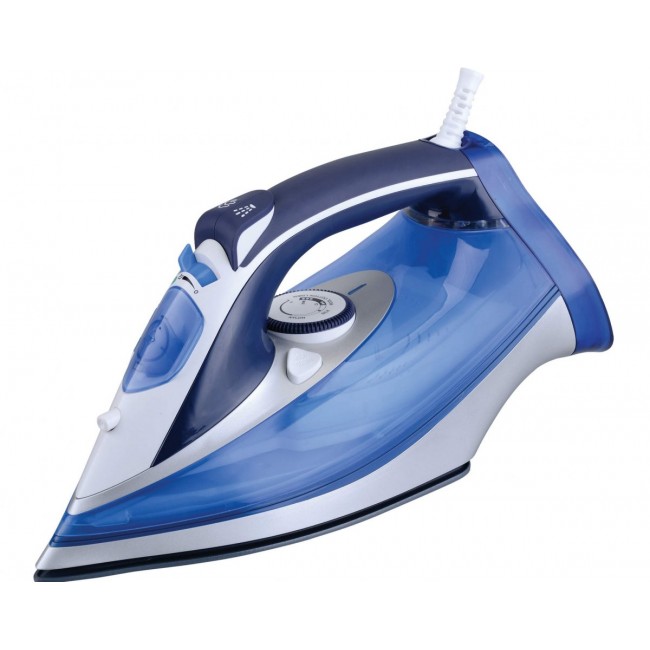 Pro 3000W Ceramic Bottom Steam Iron Blue -Vertical Ironing Option Free Shipping