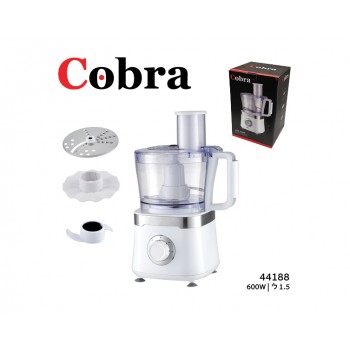 מעבד מזון לבן 1.5 ליטר קוברה  600W משלוח חינם מעבד מזון לבן 1.5 ליטר קוברה  600W משלוח חינם