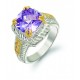 Purple Stone Topaz Ring Free Shipping