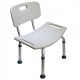 Регулируемый стул ванны подходит для взрослых, включая спинку, которая позволяет сидения во время душа Бесплатная доставка