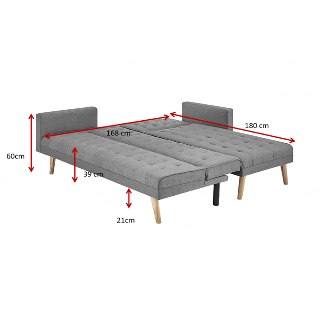 מערכת ישיבה פינתית עם ידיות-נפתחת למיטה דגם MANHATTAN משלוח חינם