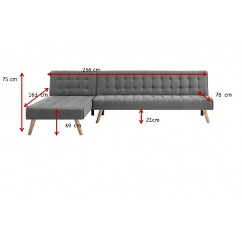 Classic designed corner sofa that opens to chais free shipping bed Classic designed corner sofa that opens to chais free shipping bed