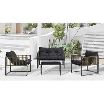 Four-piece courtyard seating system model MARSEILLE Four-piece courtyard seating system model MARSEILLE