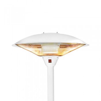 Electric heating mushroom for use in open and enclosed spaces