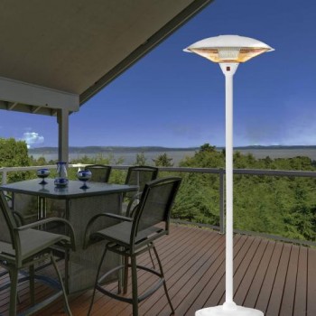 Electric heating mushroom for use in open and enclosed spaces