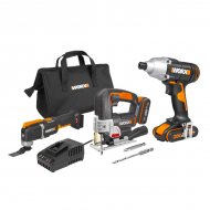 קיט מברגת אימפקט, מסור אנכי וסוניקרפטר 20V  משלוח חינם