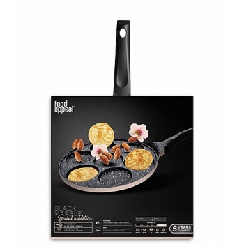 מחבת פנקייק 7 שקעים 26 ס"מ BLACK MARBLE במבחר צבעים משלוח חינם מחבת פנקייק 7 שקעים 26 ס"מ BLACK MARBLE במבחר צבעים משלוח חינם