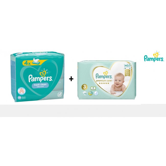 Savings Package 6 Packs Pampers Premium Cold Diapers Including 12 Pack Wipes Free Shipping