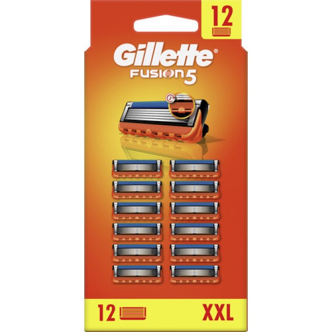 Pack of 12 Gillette Fusion razors