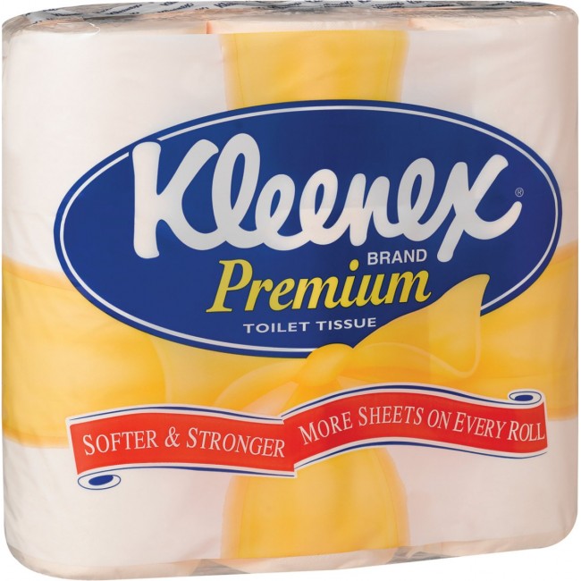 Premium white/yellow toilet paper 9 rolls KLEENEX KIMBERLY