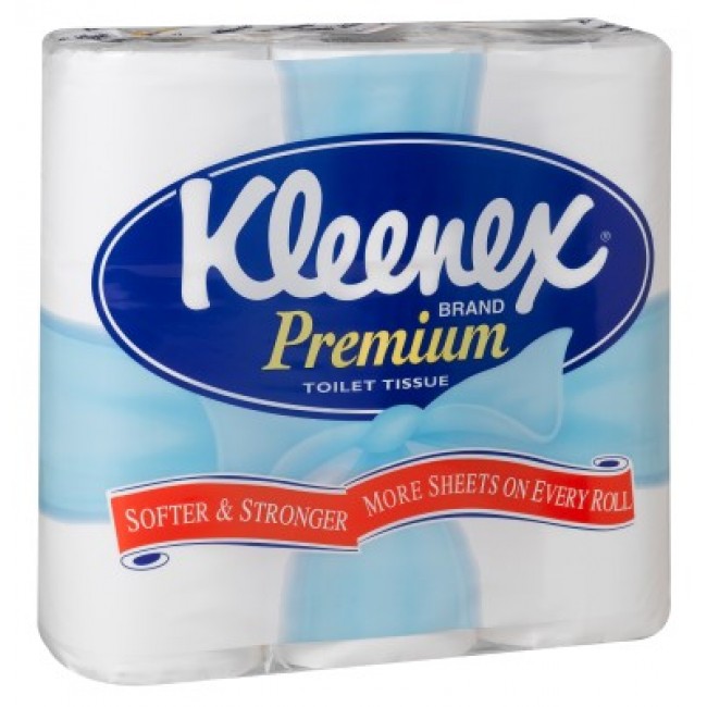 נייר טואלט פרימיום לבן/צהוב 9 גלילים KLEENEX KIMBERLY