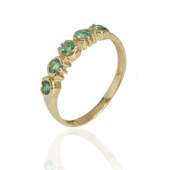 טבעת חמש אבנים │ טבעת 5 אבנים │ טבעת עם אבני חן משלוח חינם