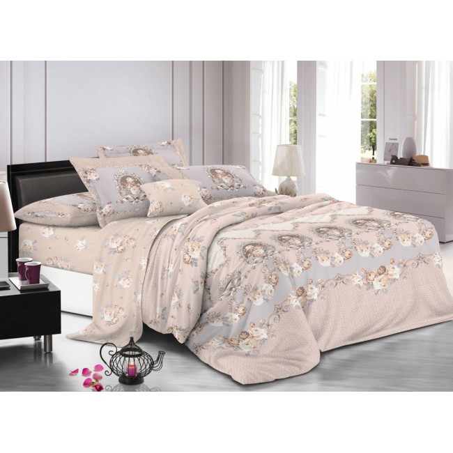 Bed linen fabric 100 percent combed cotton, lightweight, is manufactured from high wire density to soft and pampering sensation model 6013