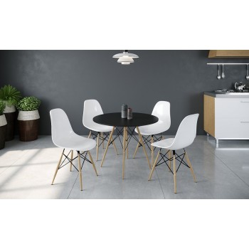 פינת אוכל מושלמת עם ארבעה כסאות דגם סורנטו בשלושה גדלים לבחירה משלוח חינם