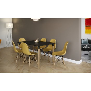 Обеденная зона, включая 4 стула болоньи Бесплатная доставка