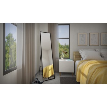 מראת גוף מעוצבת בעלת מסגרת מתכת בקווים ישרים ונקיים   דגם דרבי משלוח חינם