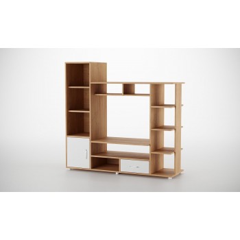 מערכת מזנון סלוני מושלמת במראה מודרני ומושך בצבעי עץ משולב לבן מערכת מזנון סלוני מושלמת במראה מודרני ומושך בצבעי עץ משולב לבן