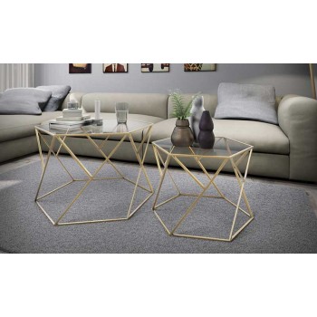 זוג שולחנות מעוצבים דגם רימיני בעיצוב טרנדי משלוח חינם