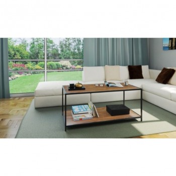 Modern room table Toledo model with a huge bottom shelf-free shipping