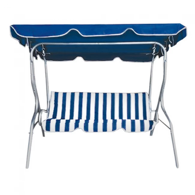 Swing 3 basic seats base silver cloth blue CAMPTOWN free shipping