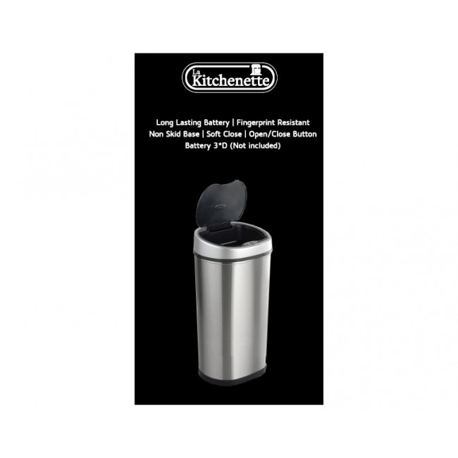 La Kitchenette's 40/50-litre anti-bacterial stainless steel automatic dumpster free shipping