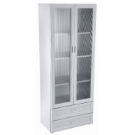 تصميم خزانة التخزين مع شفافة 2 الباب الأمامي لوتس سلسلة الشحن المجاني